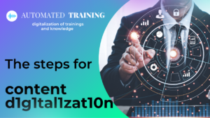 Content digitalization by AUTOMATED TRAINING