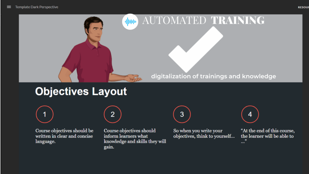 Scorm Course Introduction Examples Option 4. SCORM Course Template: